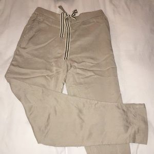 Mango Drawstring Flowy Trousers